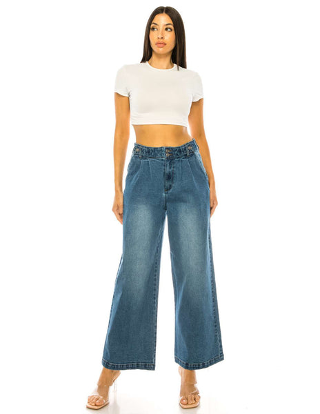 Women's  Denim Wide Jeans