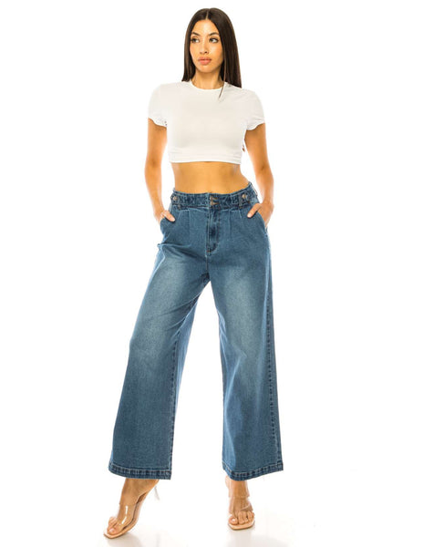 Women's  Denim Wide Jeans