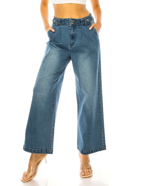 Women's  Denim Wide Jeans