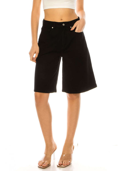 RELAXED FIT DENIM BERMUDA JEAN JORTS