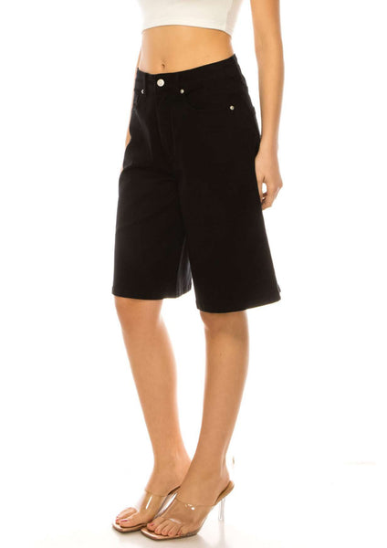 RELAXED FIT DENIM BERMUDA JEAN JORTS