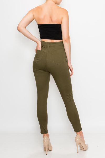Olive Skinny Pants