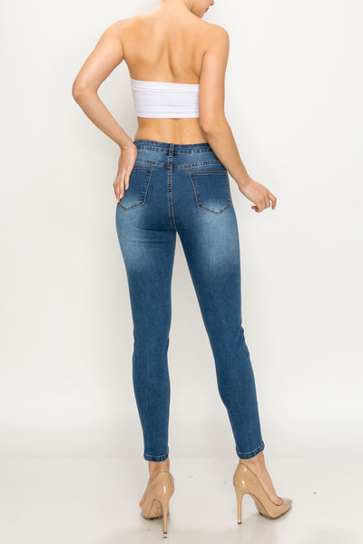 Medium Wash Skinny Jeans