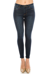 Dark Wash Rayon Skinny Jeans
