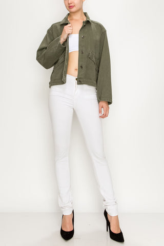 Olive Oversized Jacket