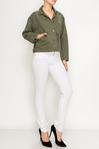Olive Oversized Jacket