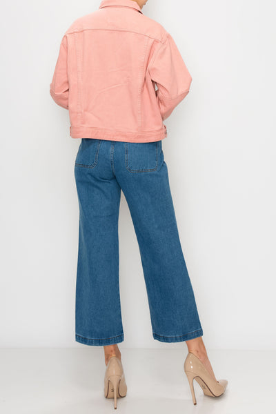 Dust Pink Oversized Utility Jacket