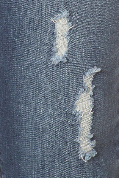Medium Wash Ripped Skinny Jeans
