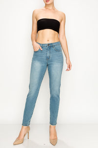 Vintage Wash Straight Tapered Leg Jeans