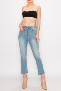 Vintage Button Fly Flare Jeans