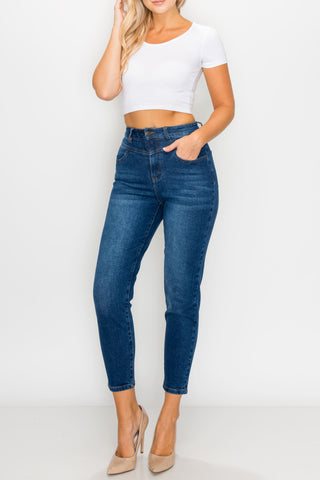 Dark Wash MOM Jeans