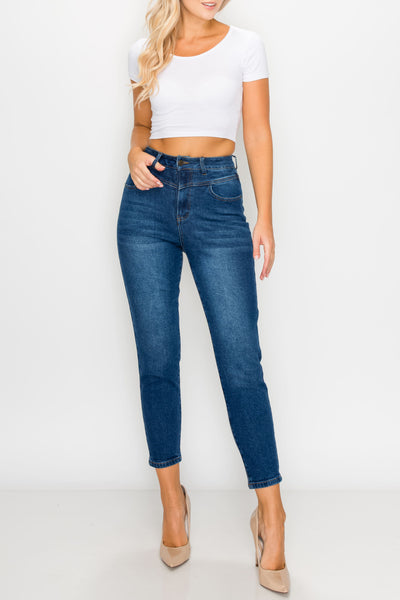Dark Wash MOM Jeans