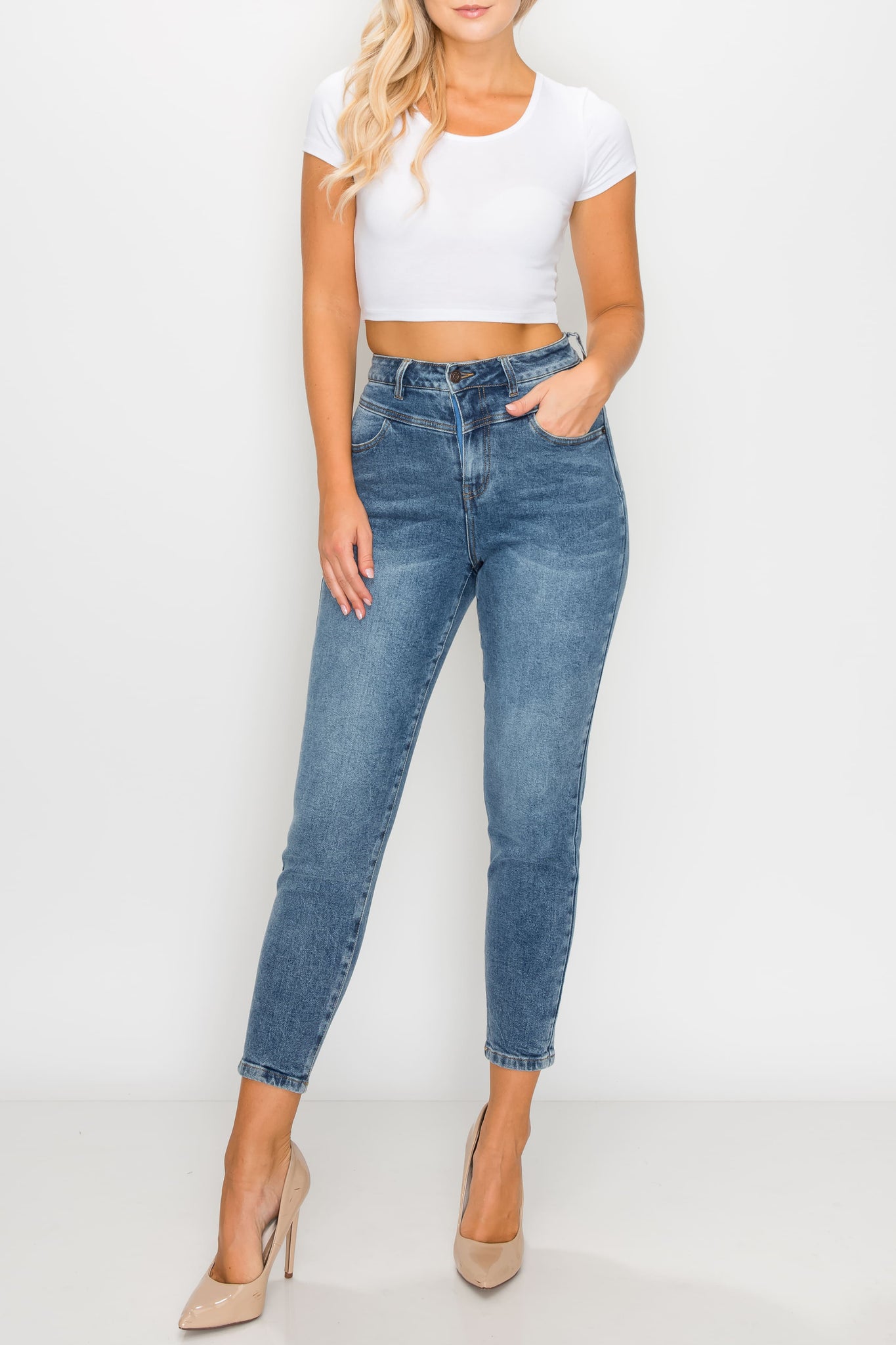 Medium Wash MOM Jeans